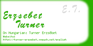 erzsebet turner business card